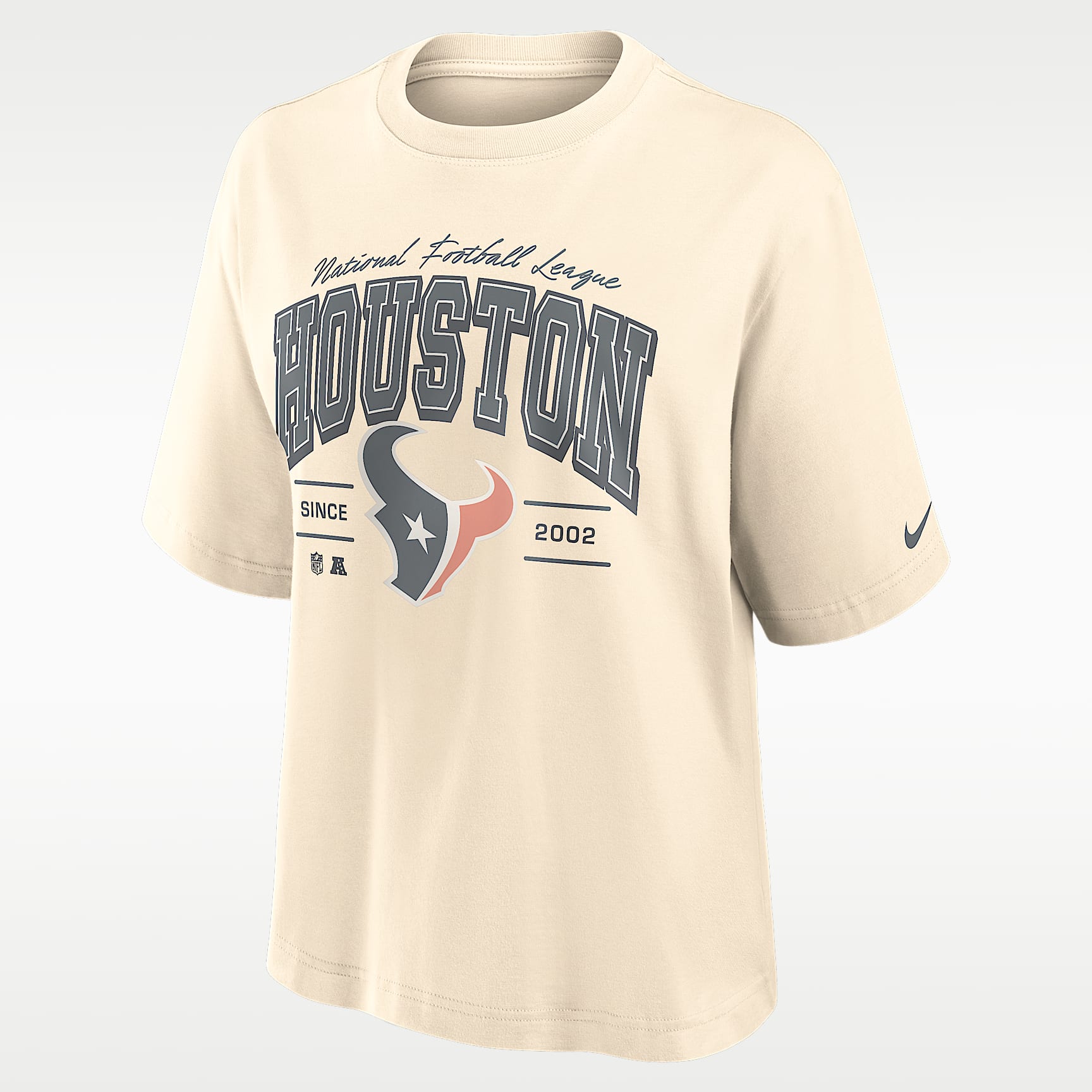 トップス HYSFORM FOOTBALL L/S GAME SHIRTS Houston Texans Vintage Mod Boxy Women's Nike NFL T-Shirt. Nike.com